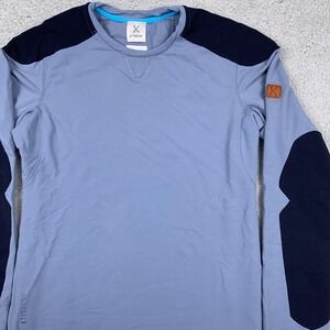 Kitsbow Front Range Merino Wool‎ Sweatshirt Mens XS Blue Cycling Padded Outdoor